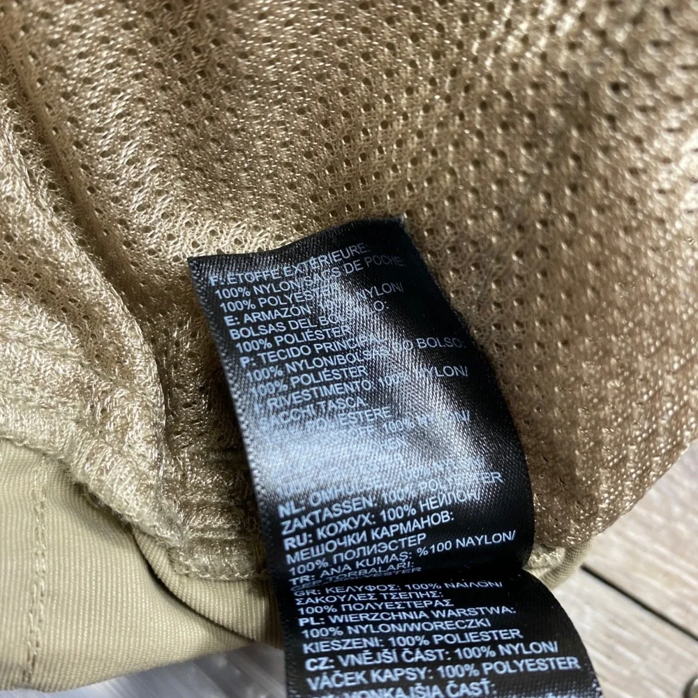 The North Face Convertible Pants Mens L Tan Khaki Zip Off Hiking Trail Outdoor